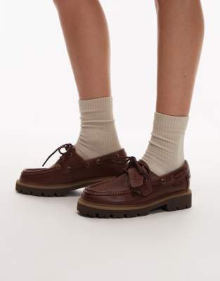  Cleyhill Boat shoes in dark brown