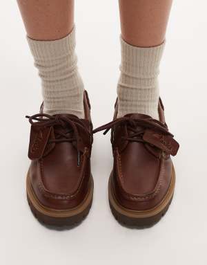 Clarks Cleyhill Boat shoes in dark brown