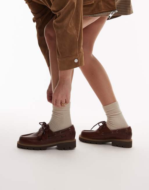 Clarks Cleyhill Boat shoes in dark brown, 3 of 4