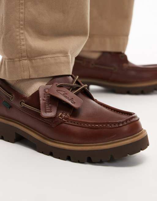 Clarks - Cleyhill - Brune sejlersko i læder, 3 af 4
