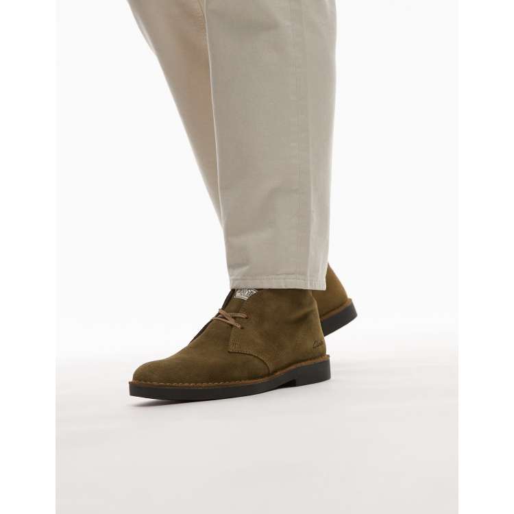 Clarks Desert Boot Dark Green Suede Clarks Desert Men display picture 1