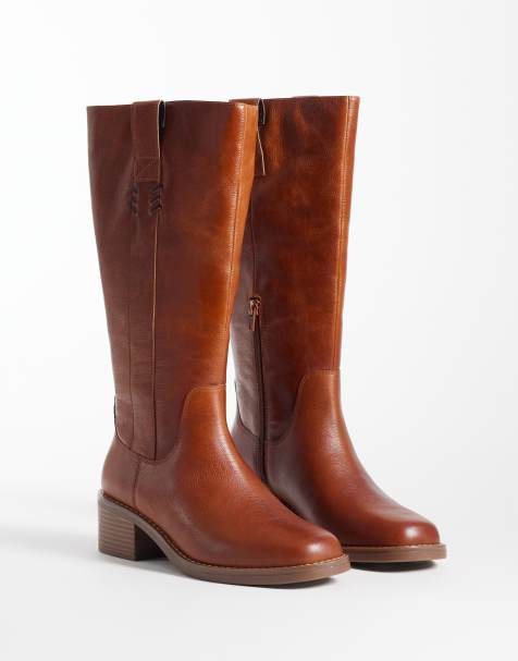 Clarks Digby Ranch boots in tan leather - view 1