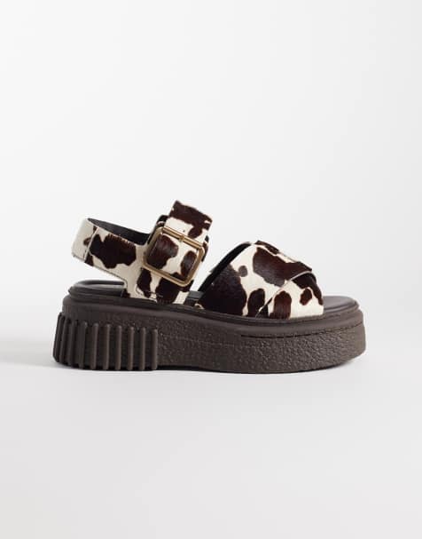 Clarks - Evamar Wish - Sandalen met koeienprint - view 1