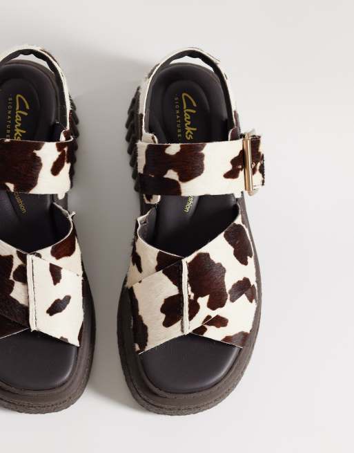Clarks - Evamar Wish - Sandalen met koeienprint, 2 van 4