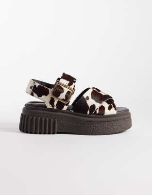  Evamar Wish sandals in cow print