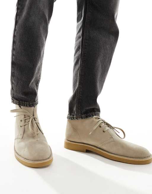 London Clarks Shoes Colliers Wood Clarks Evo Bottes En Daim Sable ASOS