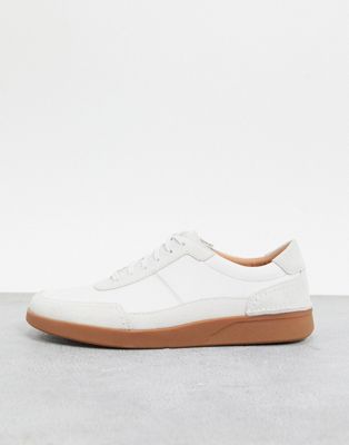 clarks white sneakers