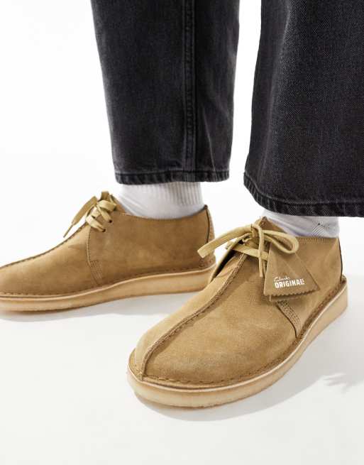 Clarks Orginals Desert Trek shoes in sand ASOS