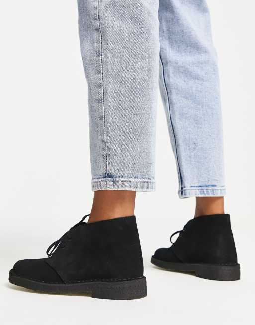 Clarks Originals desert boot in black suede