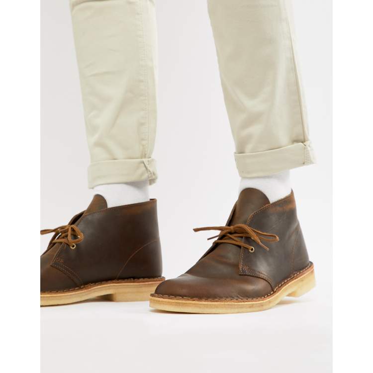 Clarks originals desert boot best sale beeswax leather