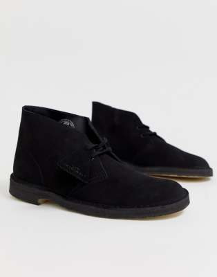 clarks originals desert boots black suede