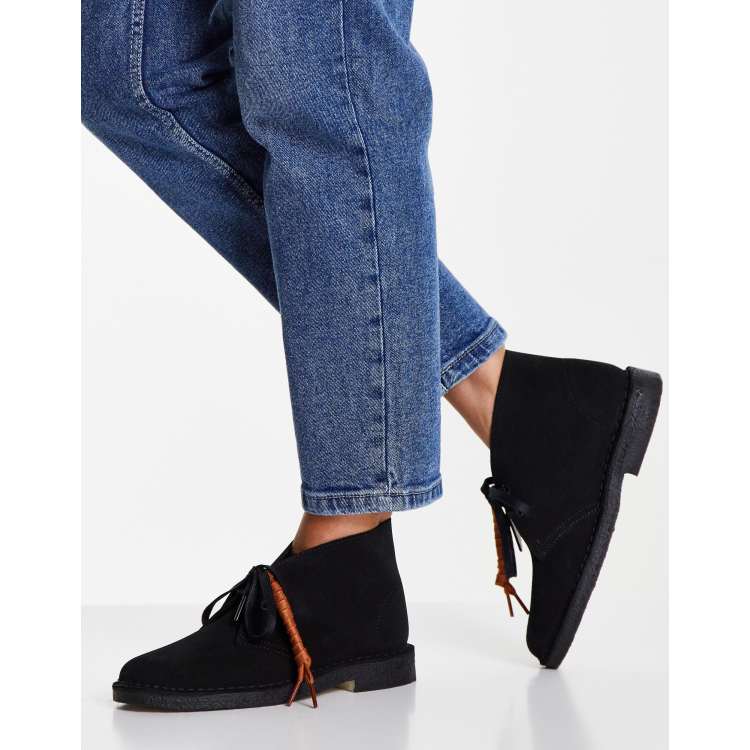 Clarks Originals desert boots in black suede