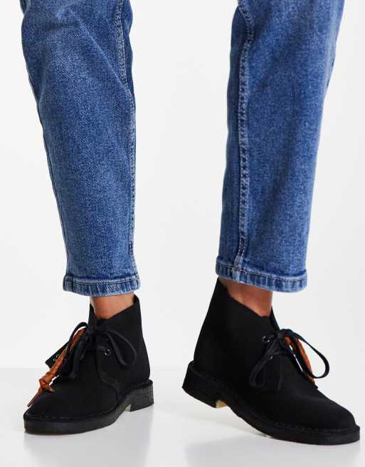 Clarks Originals desert boots in black suede