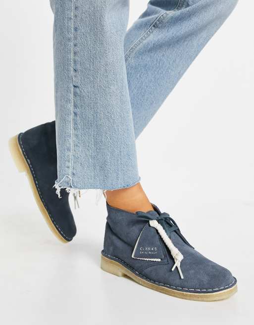 Clarks blue on sale suede shoes