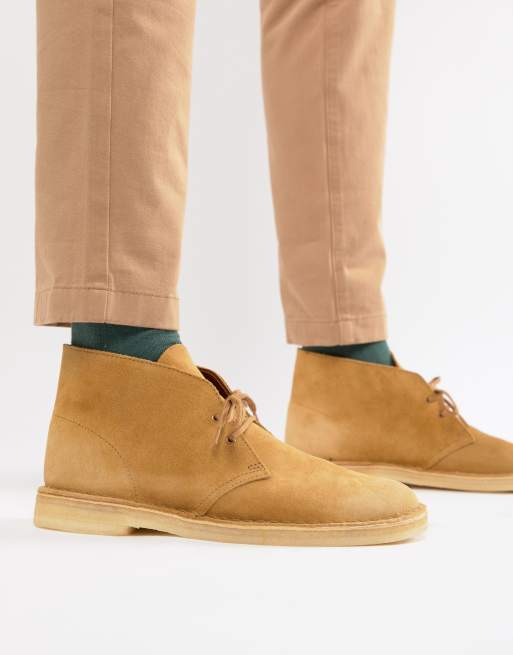 Kinderpaleis onvoorwaardelijk Bondgenoot Clarks Originals - Desert boots in bruin suède | ASOS