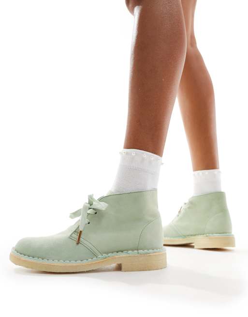 Clarks boots sale womens green