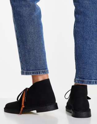 Clarks Originals - Desert boots van zwart suède | ASOS