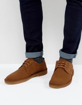 Clarks desert london store dark brown suede