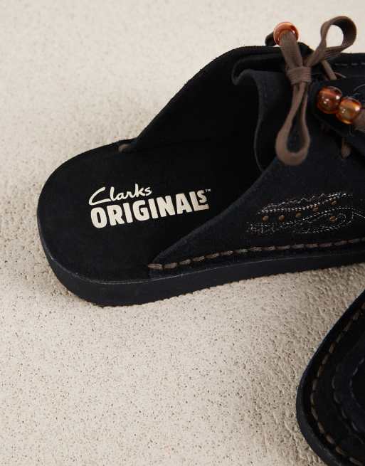 Clarks Originals Desert Nomad mules in black, 3 of 4