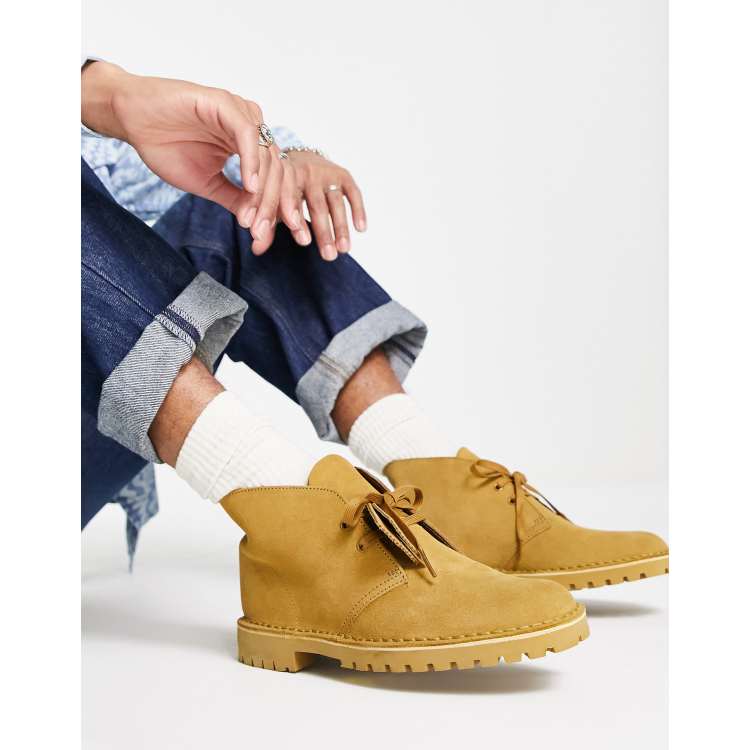 Clarks Originals Desert Rock in oakmoss suede ASOS