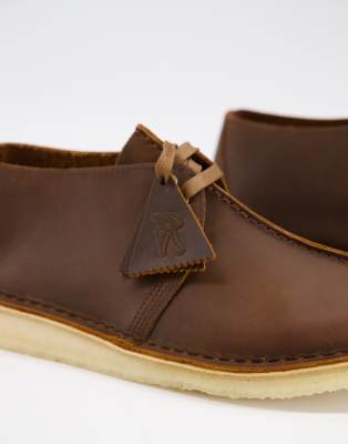 clarks desert trek brown leather