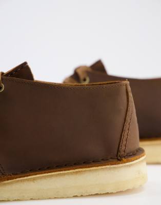clarks desert trek brown leather