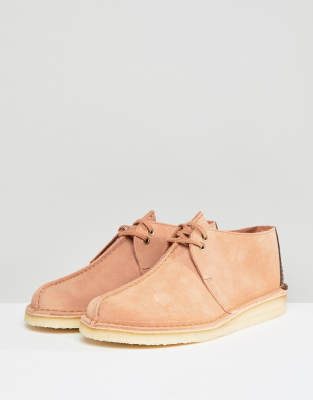 clarks pink suede shoes