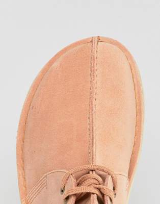 clarks pink suede shoes