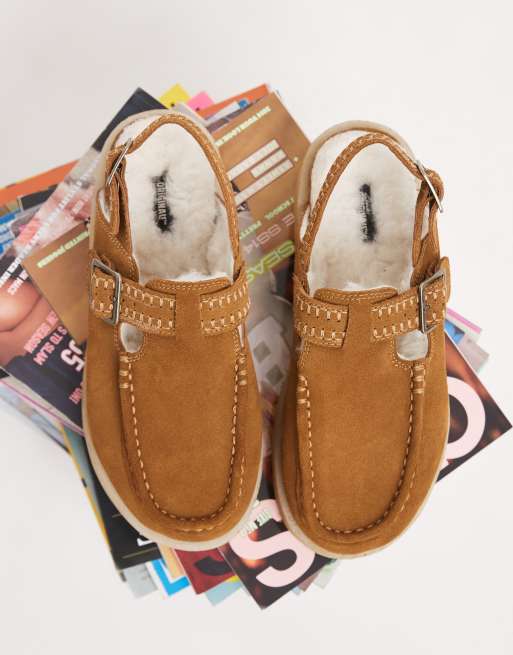 Clarks Originals Meare Easy Mid mules in brown, 3 of 5