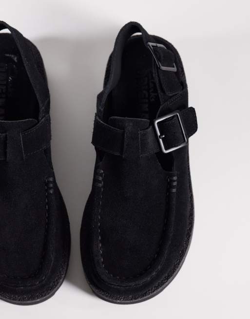 Clarks Originals - Meare Easy - Sorte sko i ruskind, 2 af 4