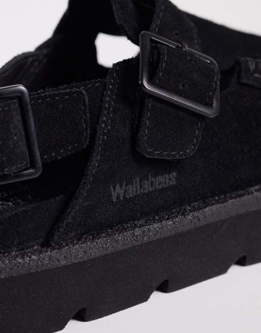 Clarks Originals - Meare Easy - Sorte sko i ruskind, 3 af 4
