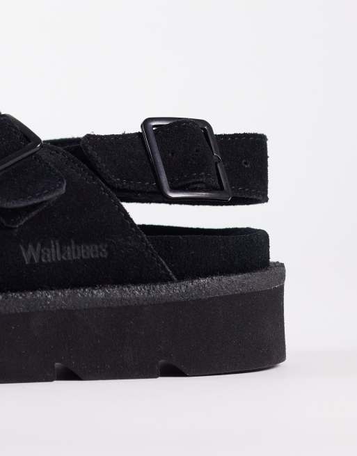 Clarks Originals - Meare Easy - Sorte sko i ruskind, 4 af 4