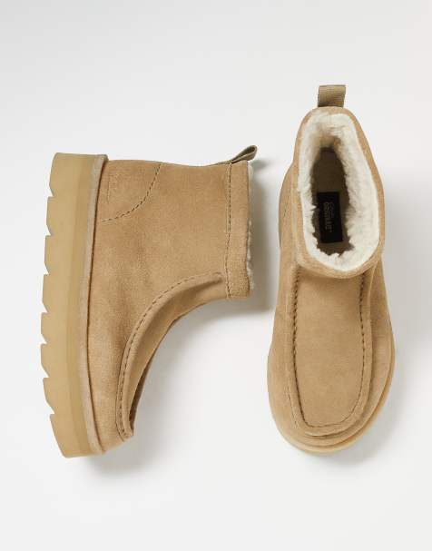 Clarks Originals - Meare Rooey - Bottes doublées en daim - Sable foncé - view 1