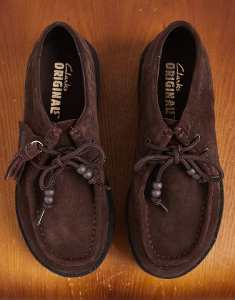 Clarks Originals – Meare Walla – Bruna skor i mocka - view 1