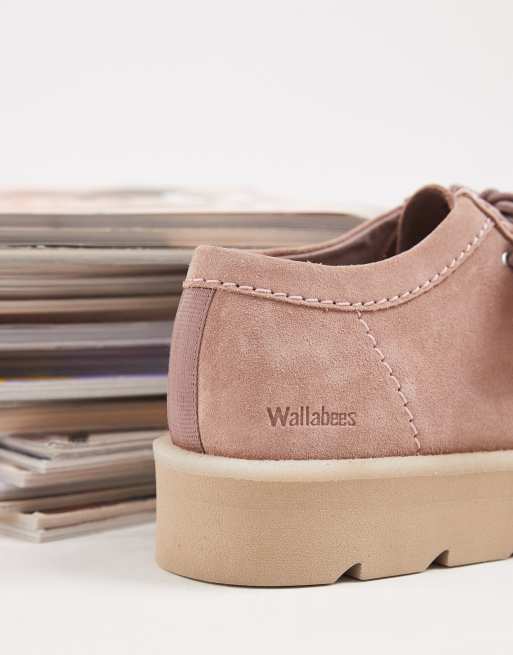 Clarks Originals – Meare Walla – Dimrosa mockaskor, 4 av 5