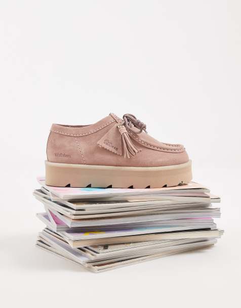 Clarks Originals – Meare Walla – Pudroworóżowe zamszowe buty - view 1