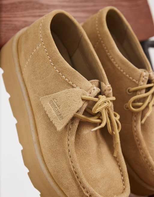 Clarks Originals – Meare Walla – Sandfärgade mockaskor, 3 av 4