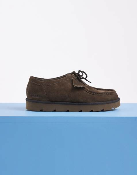 Clarks Originals Meare Walla scarpe in camoscio verde scuro - view 1