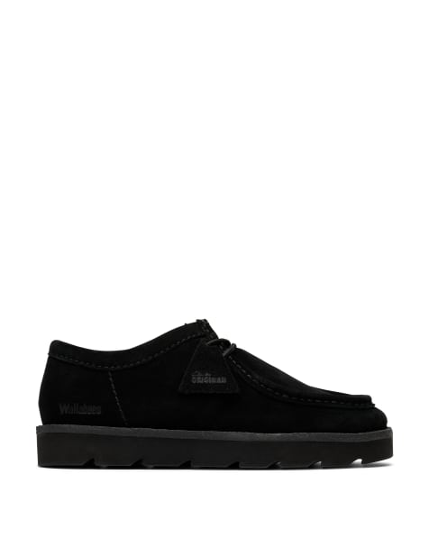 Clarks Originals Meare Walla schoenen van zwart suède - view 1