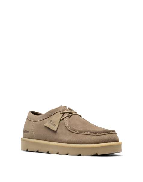 Clarks Originals Meare Walla shoes in smoke grey suede - view 1