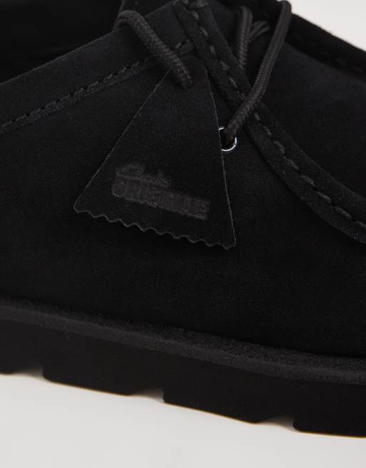 Clarks Originals Meare Walla sko i sort ruskind, 3 af 4