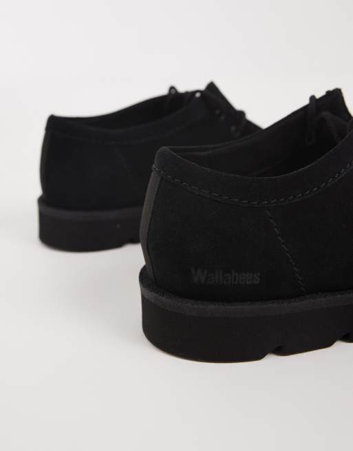 Clarks Originals Meare Walla sko i sort ruskind, 4 af 4