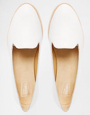 clarks originals phenia white flat shoes