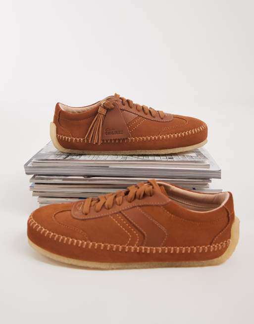 Clarks Originals Tor Low chaussures en daim gingembre, 2 de 4