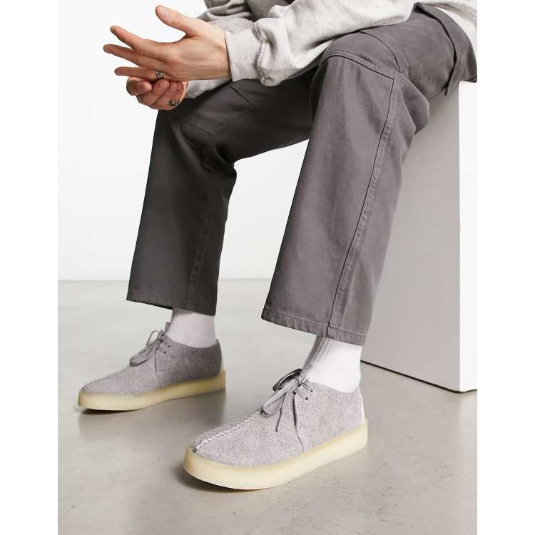 Clarks grey shop nubuck