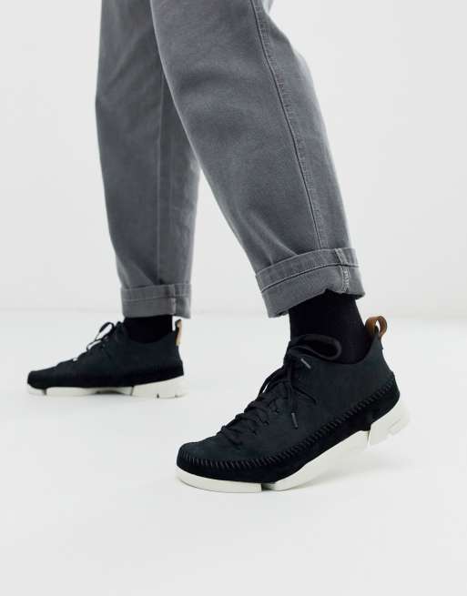 Clarks trigenic flex black nubuck new arrivals