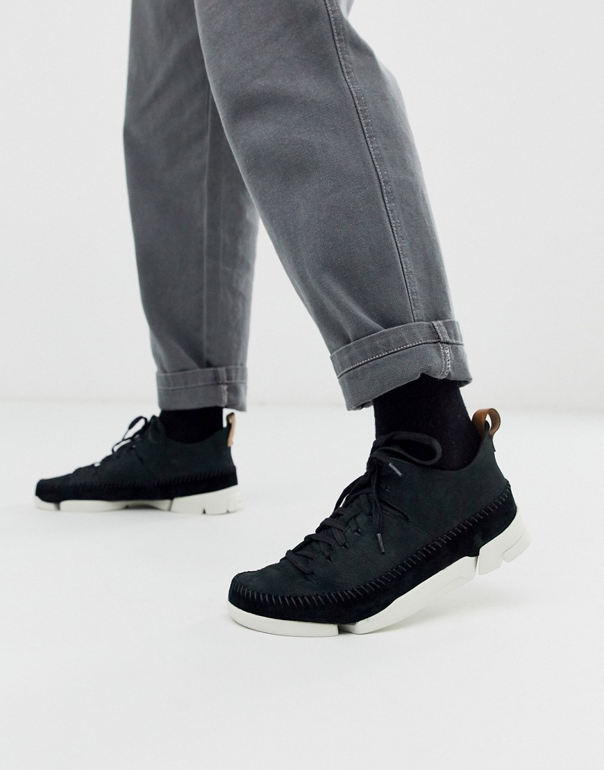 Clarks Originals – Trigenic Flex – Svarta nubuck-sneakers