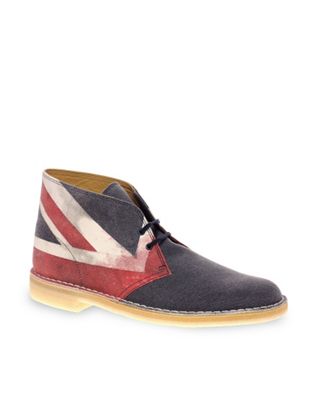 clarks british flag shoes