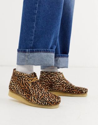 clarks leopard print shoes