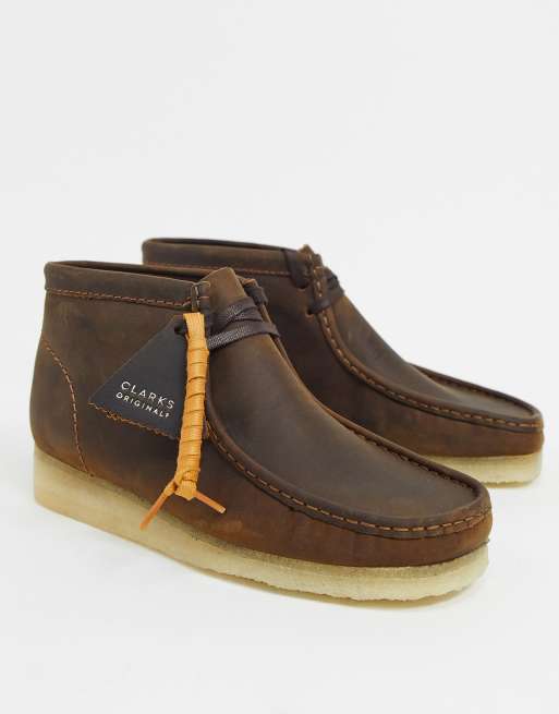 Clarks wallabee hot sale beeswax leather